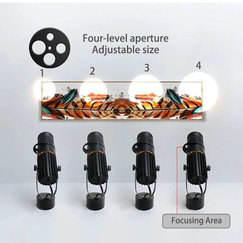 Adjustable LED Surface Spotlight Dimmable 7-20W For Accent Lighting