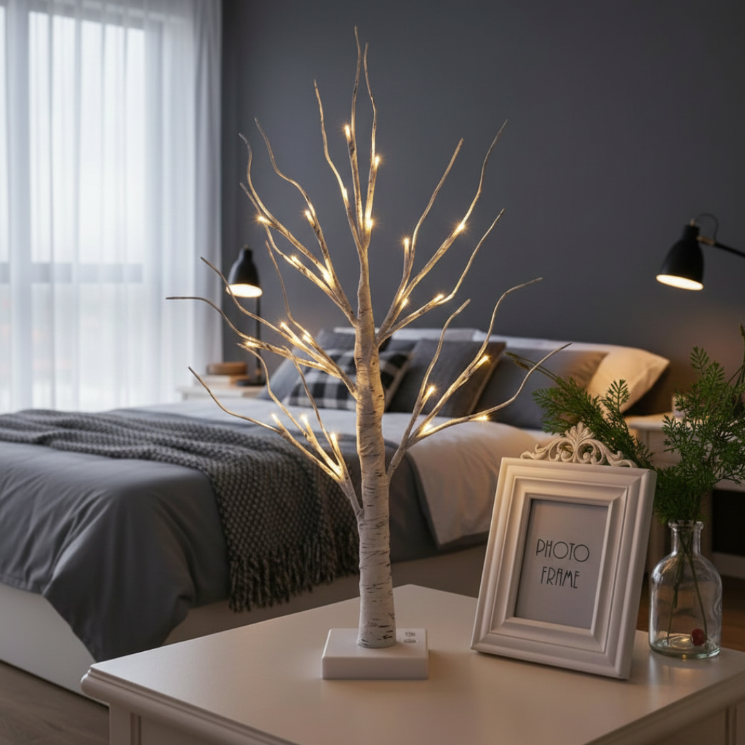 Birch Tree LED Accent Lights For Home Decor And Seasonal Display Indoor Lighting