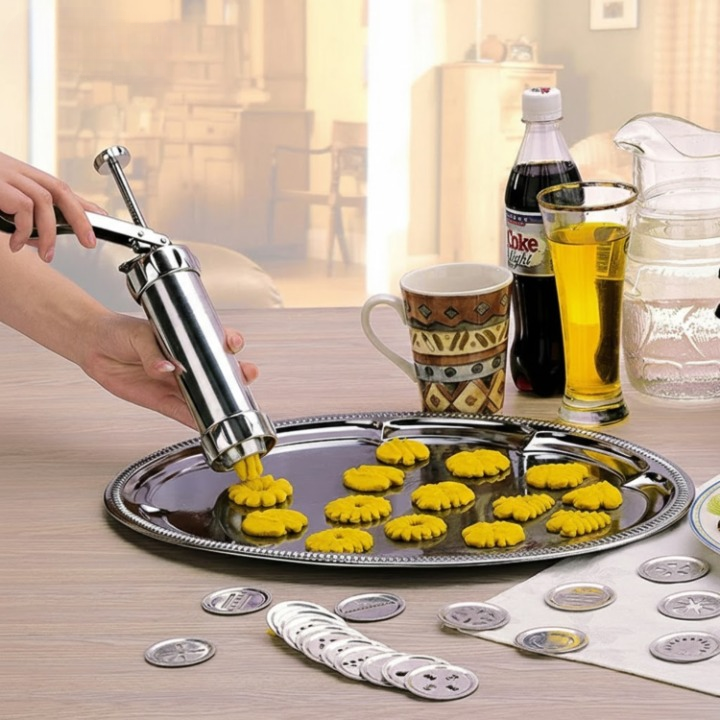 Formă din aluminiu pentru biscuiți — unealtă pentru modelarea uniformă a biscuiților