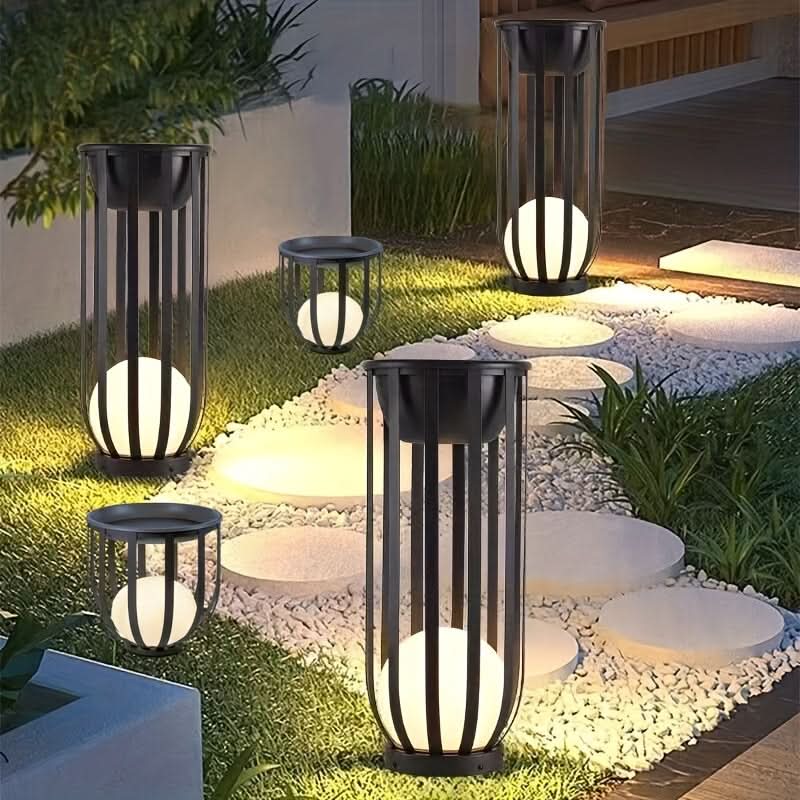 Aurevia SolarGlow Gartenlampe für den Außenbereich — Solarbetriebene, farbwechselnde Leuchte mit Fernbedienung