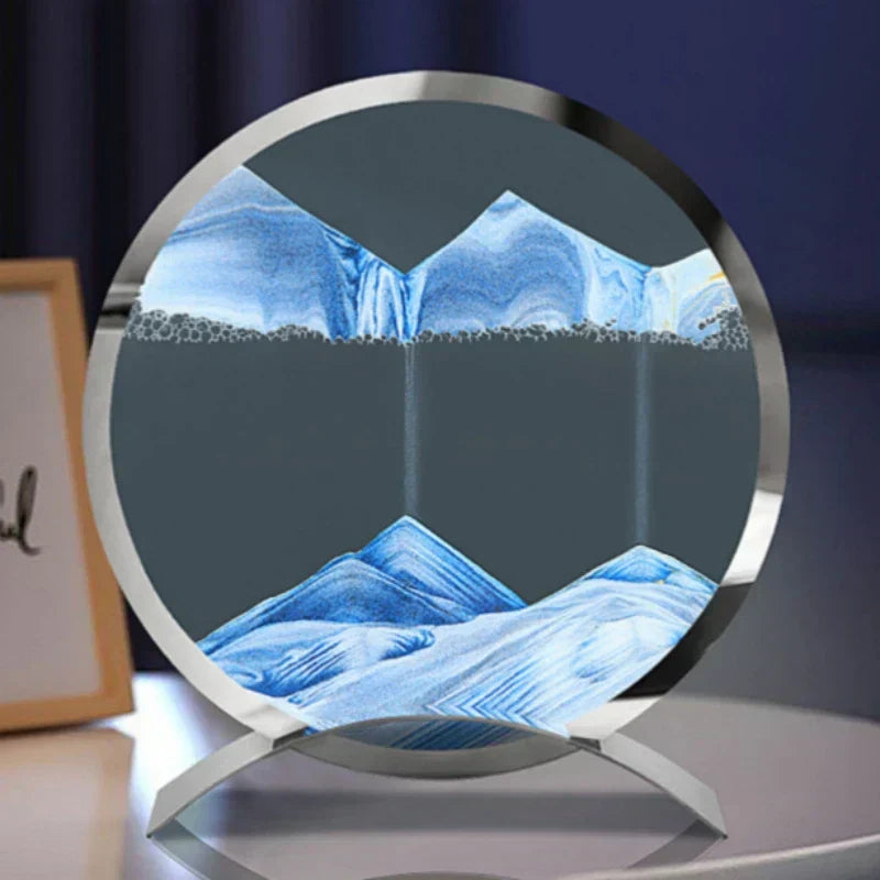 Velora Glass Ambience Lamp Featuring Sand Art That Shifts Quietly To Create Calming Light In Any Room