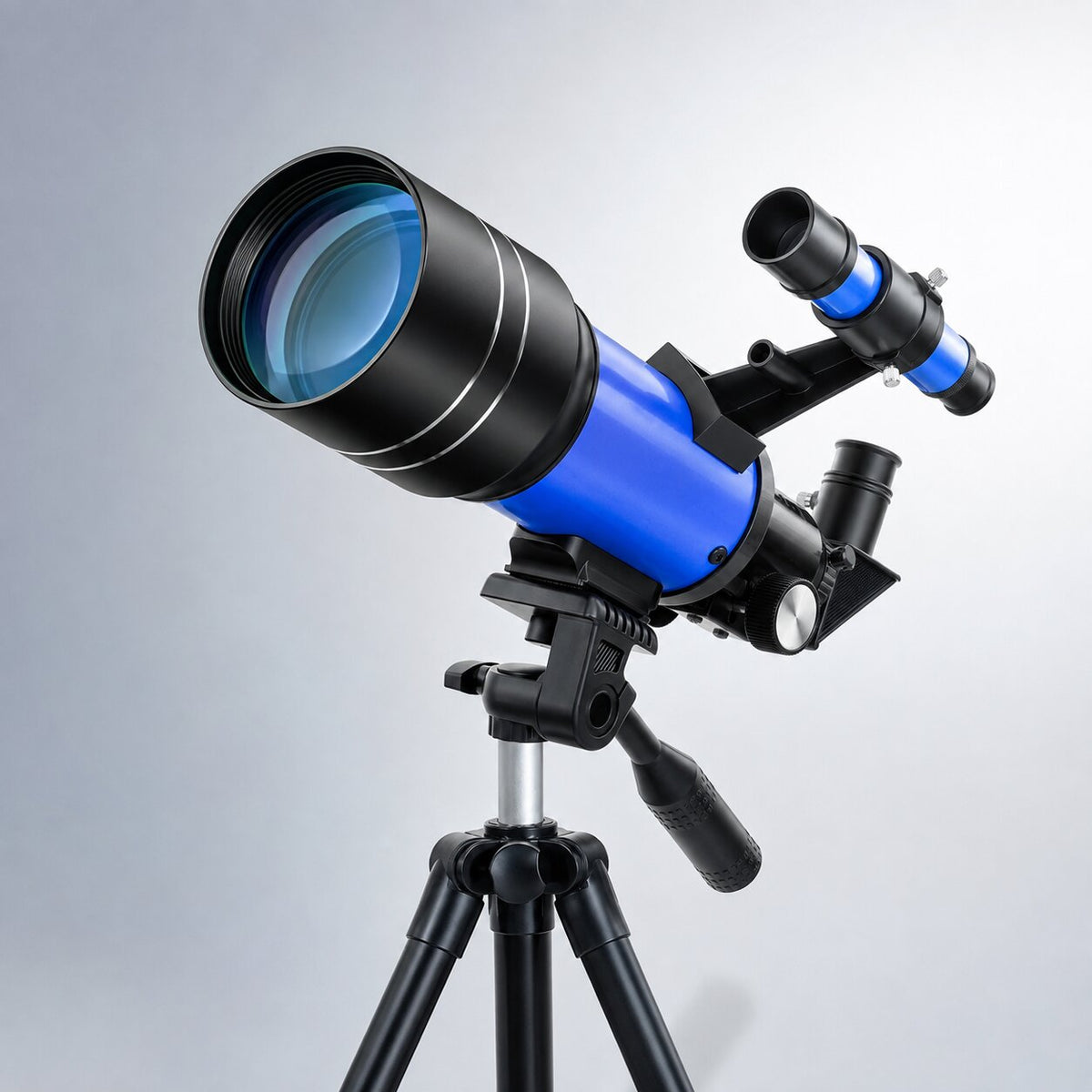 Telescópio SkyQuanta de 70 mm — Distância focal de 300 mm, tripé e adaptador para telemóvel