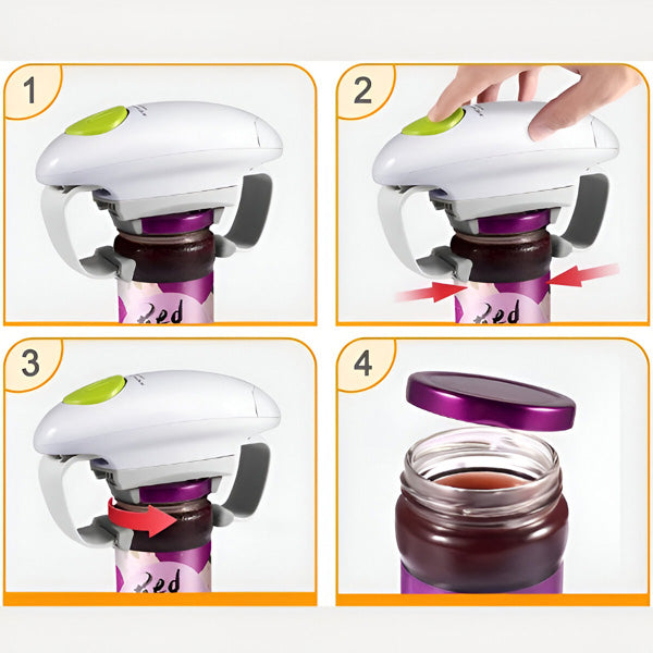 DeckelBuddy Automatic Jar and Bottle Opener — One-Touch Lid Opening Mechanism