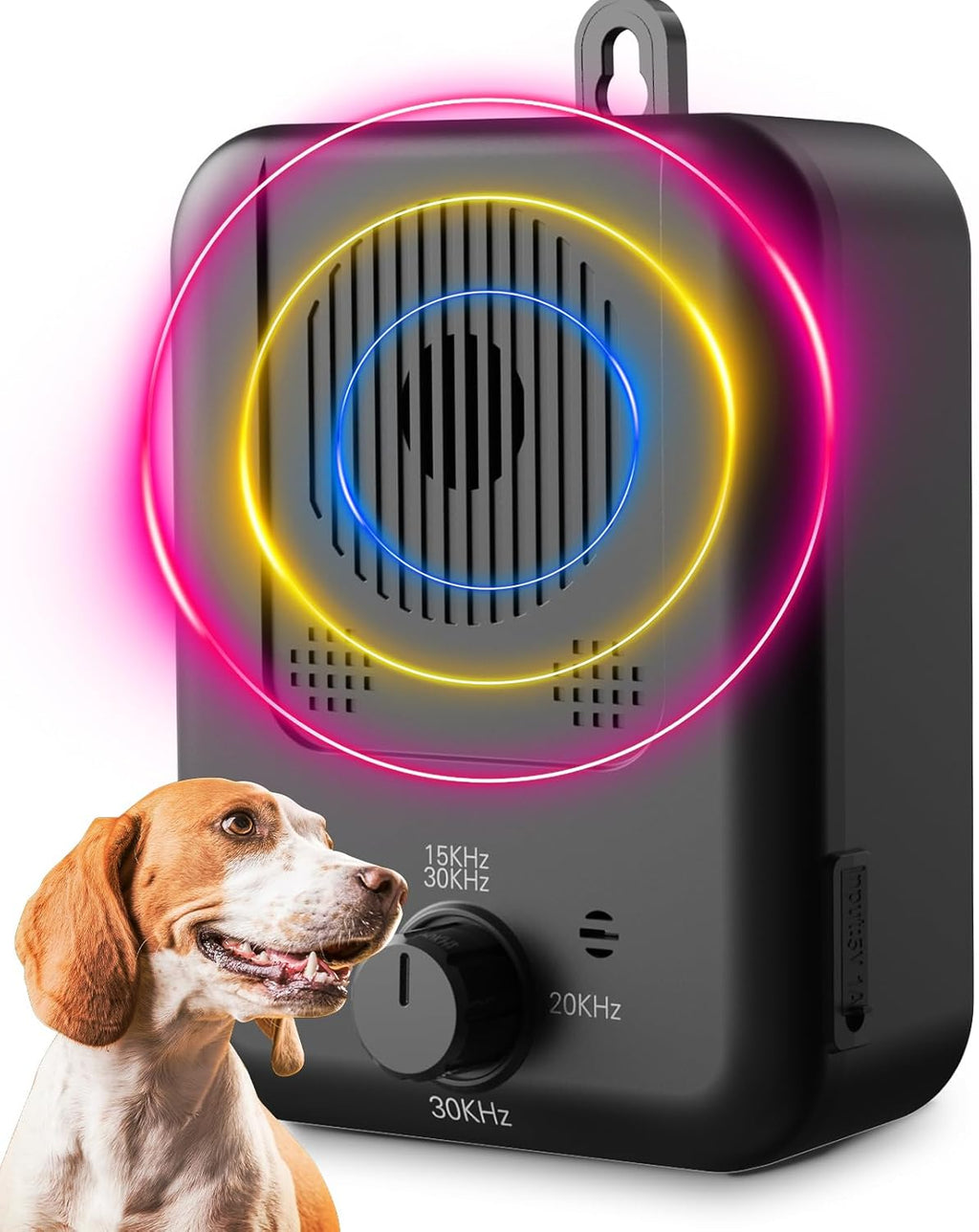 Rechargeable Ultrasonic Bark Deterrent With 15-Meter Range For Dogs