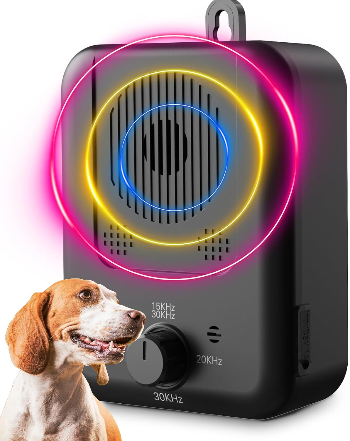 Rechargeable Ultrasonic Bark Deterrent With 15-Meter Range For Dogs