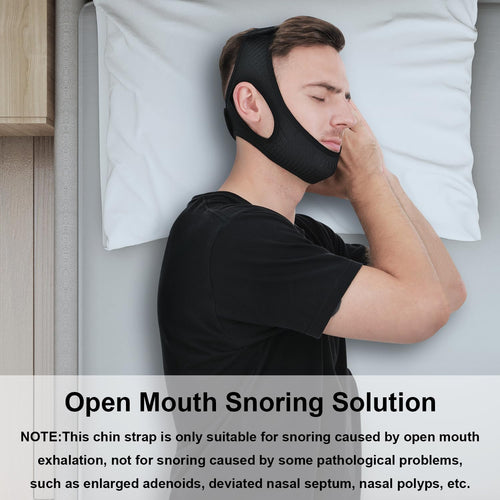 Adjustable Chin Strap For Snoring Reduction And Quiet Sleep