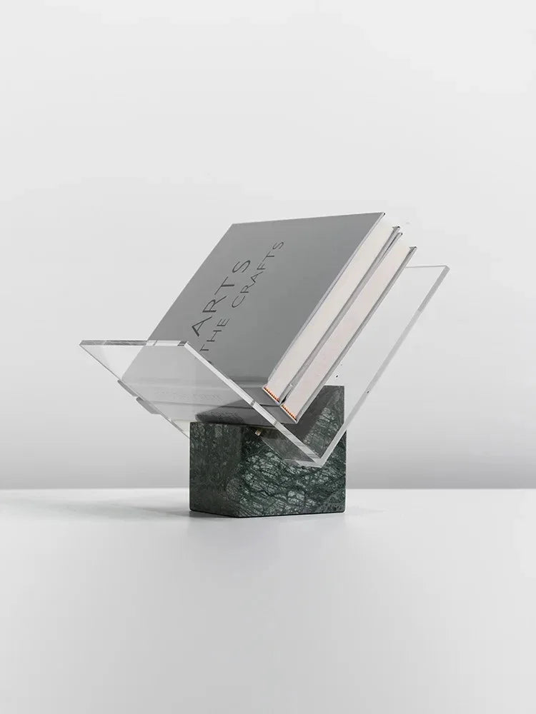 Marble Acrylic Magazine Holder For Desk Organizer And Storage Rack