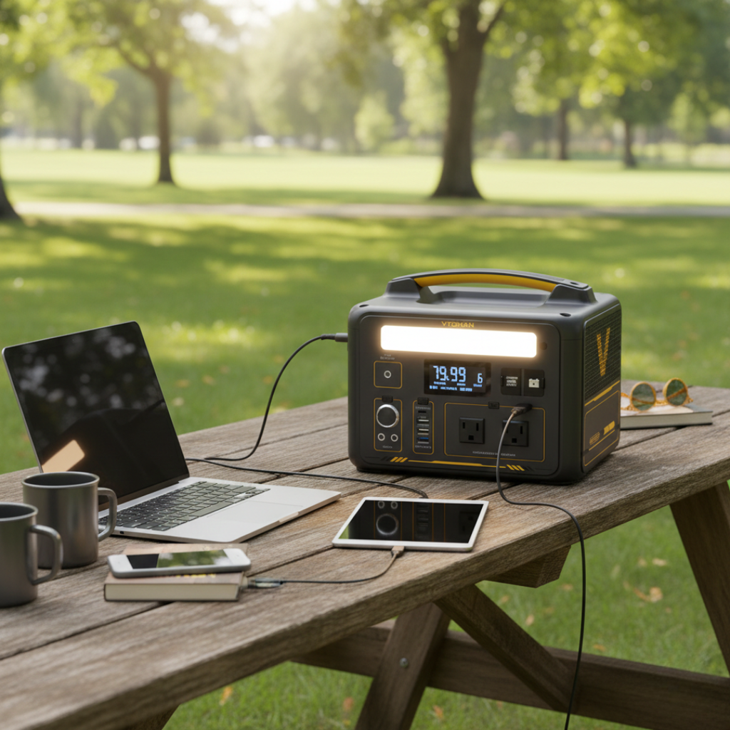 Lightweight Solar Generator For Off Grid Power And Emergency Backup Power Station