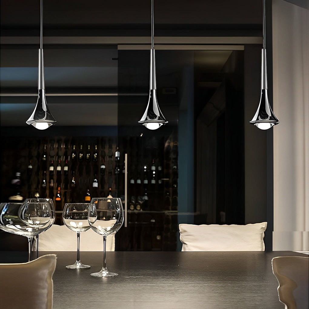 Aurelia AquaDrop Pendant Lamp With Warm Ambient Glow For Contemporary Living Spaces
