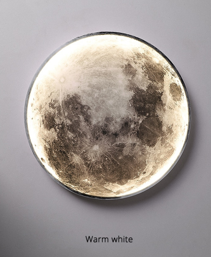 Luna Moon Lamp Creates Cozy Ambient Lighting In Your Bedroom With Gentle Moon Glow Decor