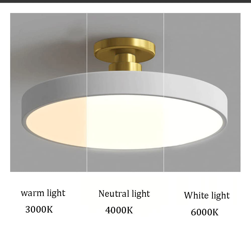 Astraeon LED Light Semi-Flush Mount Fixture For Dining Or Living Spaces Home Decor