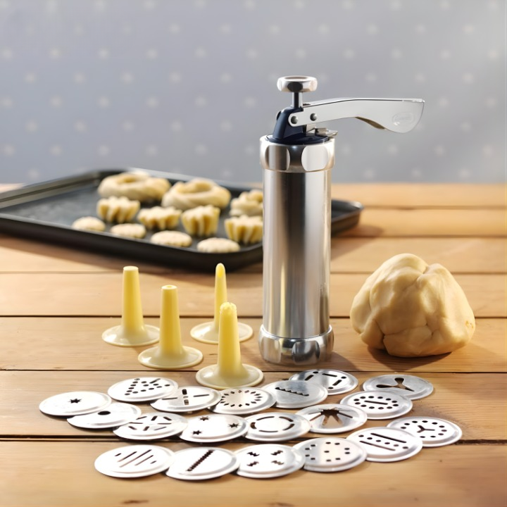Formă din aluminiu pentru biscuiți — unealtă pentru modelarea uniformă a biscuiților