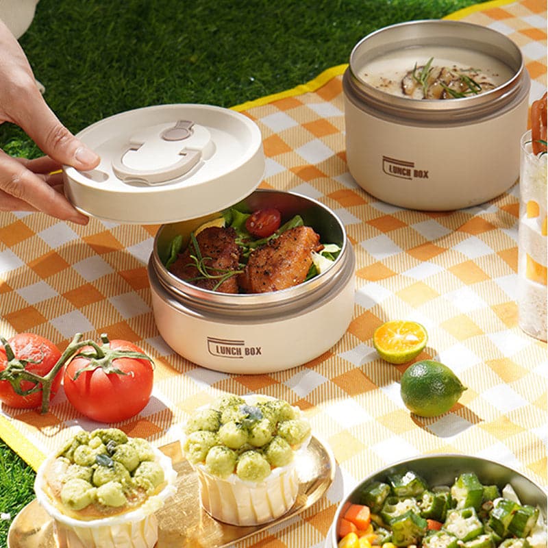 Stainless Steel Thermal Lunch Box For Work, School, And On The Go