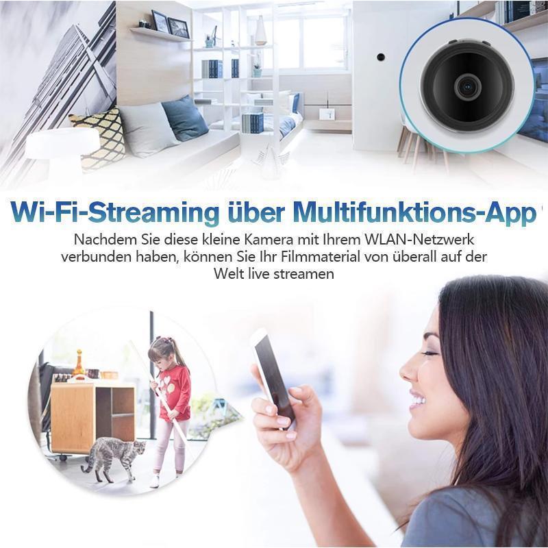 Miniaturní Wi-Fi bezpečnostní kamera — magnetické uchycení, noční vidění se zorným úhlem 150°