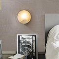 Luminux Marble Wall Light With Led And Brass Accents In Nordic Style Interiors, Elegant Lighting
