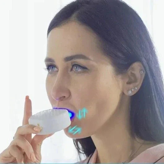 Ultrasonic Whitening Toothbrush With Brushing Results