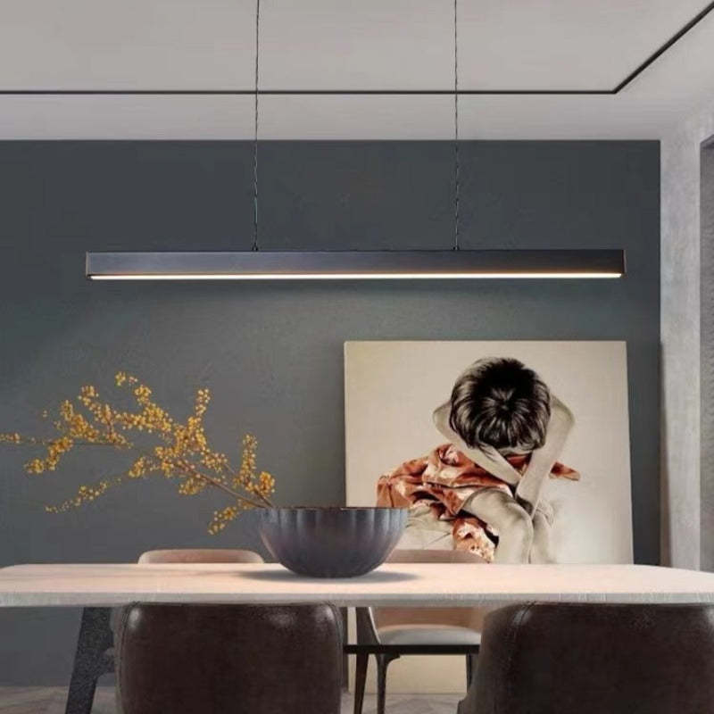 Aerolin Adjustable Height Pendant Light With Industrial LED Style For Modern Interiors
