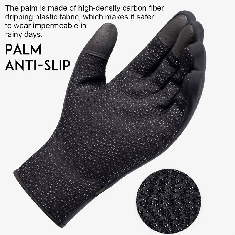 USB Heated Gloves With Touchscreen Waterproof And Windproof For Winter
