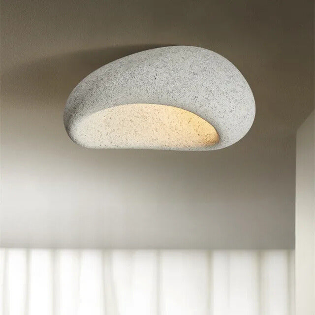 Lumori Hikariwabi Ambient Ceiling Light With Soft Glow For Japandi Interiors In Earthy Tones