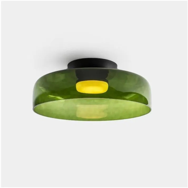 Lumenweave Nordic Style Ceiling Light With Handcrafted Glass Shade For Living Rooms And Dining Areas