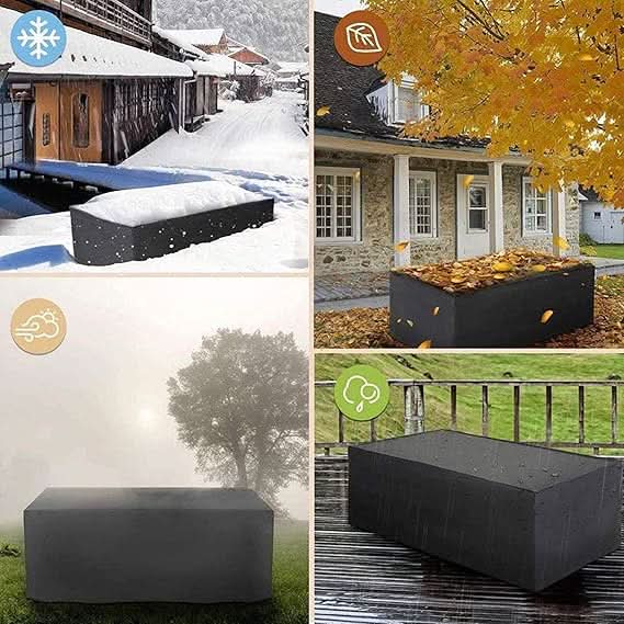 Allweather Outdoor Furniture Cover With Waterproof UV-Resistant Protection