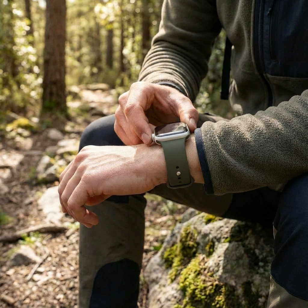 Apple Watch Silicone Strap — Army Green