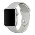 Silikonový řemínek pro Apple Watch — lehký flexibilní design, šedý