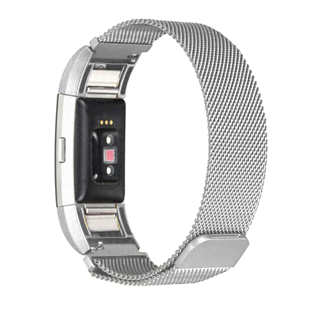 Fitbit Charge 4 silverfärgat milanesiskt armband – ersättningsarmband