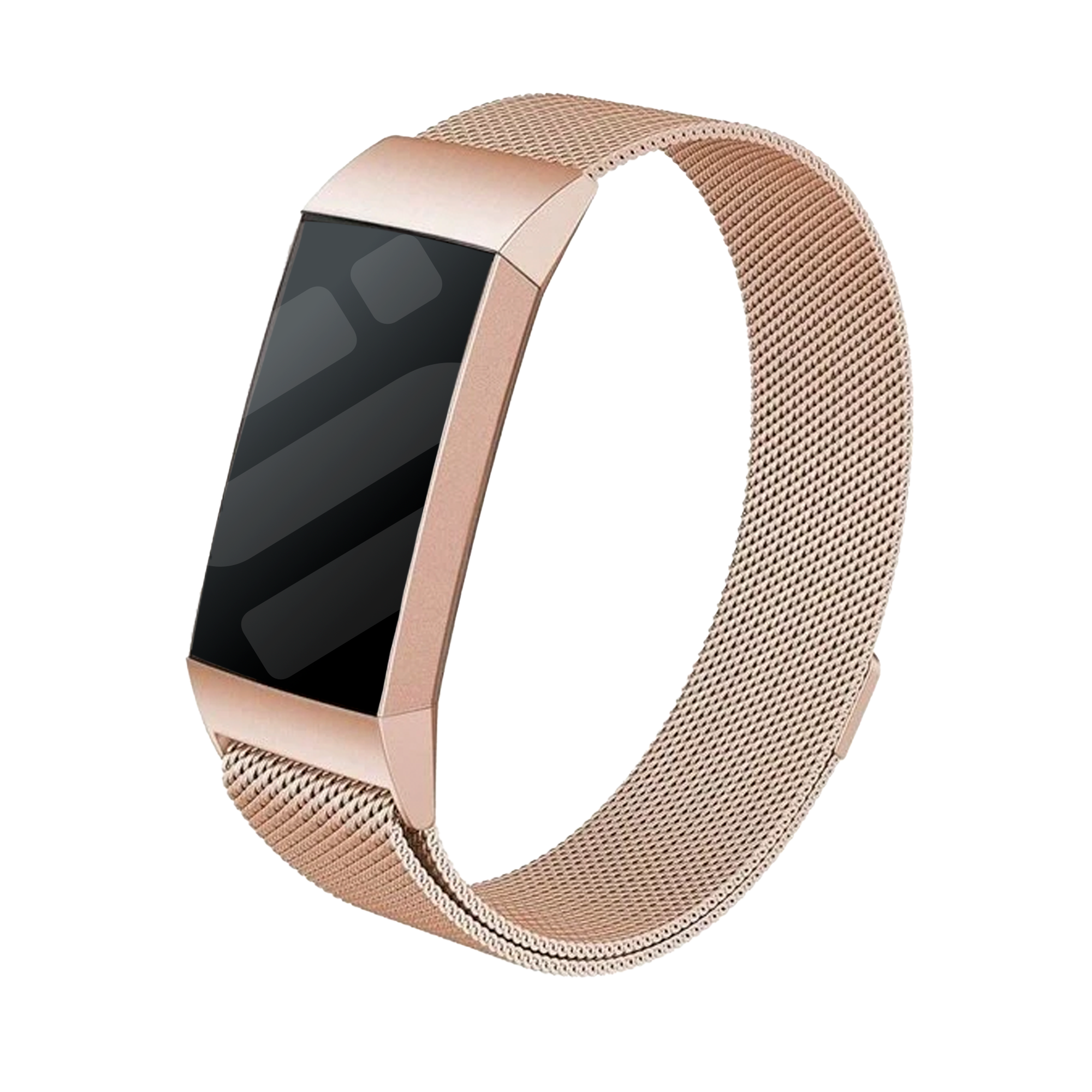 Cinturino milanese di ricambio color oro rosa per Fitbit Charge 4