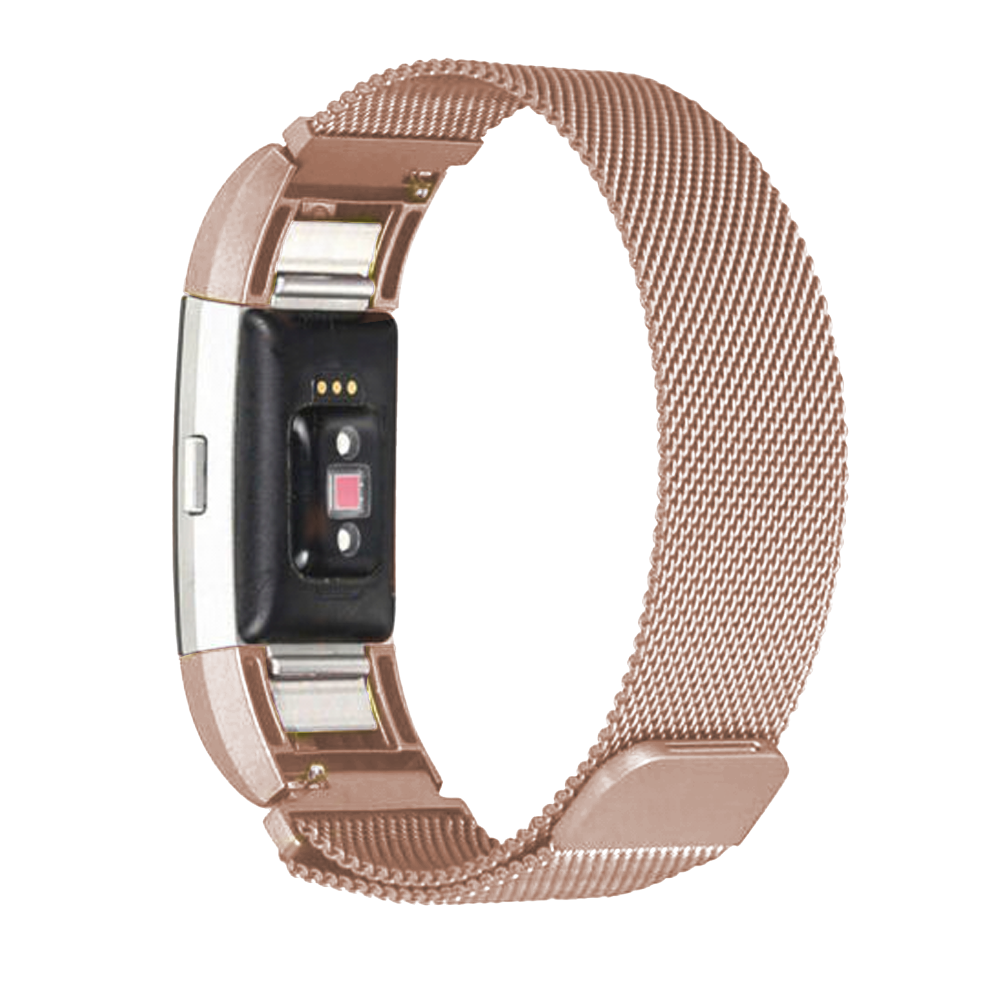 Cinturino milanese di ricambio color oro rosa per Fitbit Charge 4