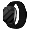 Černý nylonový řemínek pro Fitbit Versa 3 — bezpečné zapínání na suchý zip