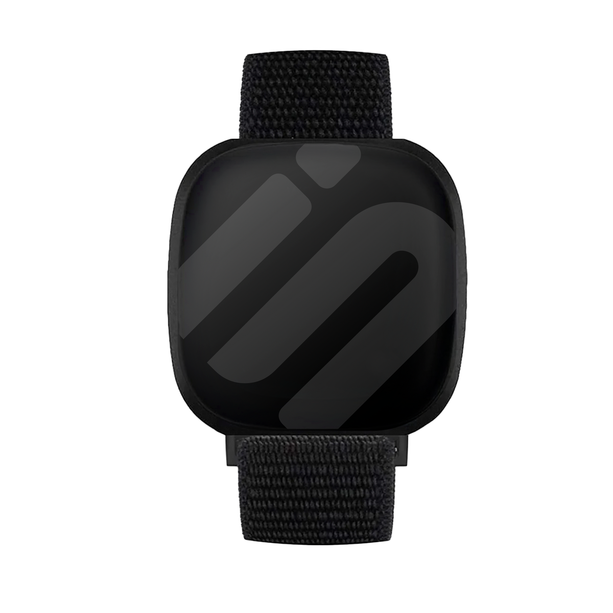 Černý nylonový řemínek pro Fitbit Versa 3 — bezpečné zapínání na suchý zip