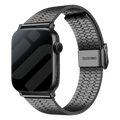 Apple Watch Armband aus schwarzem Edelstahl — feines Stahlarmband