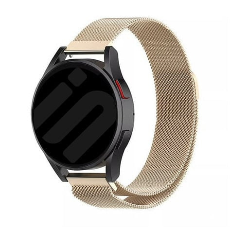适用于三星 Galaxy Watch 7 的 40 毫米香槟色米兰尼斯表带