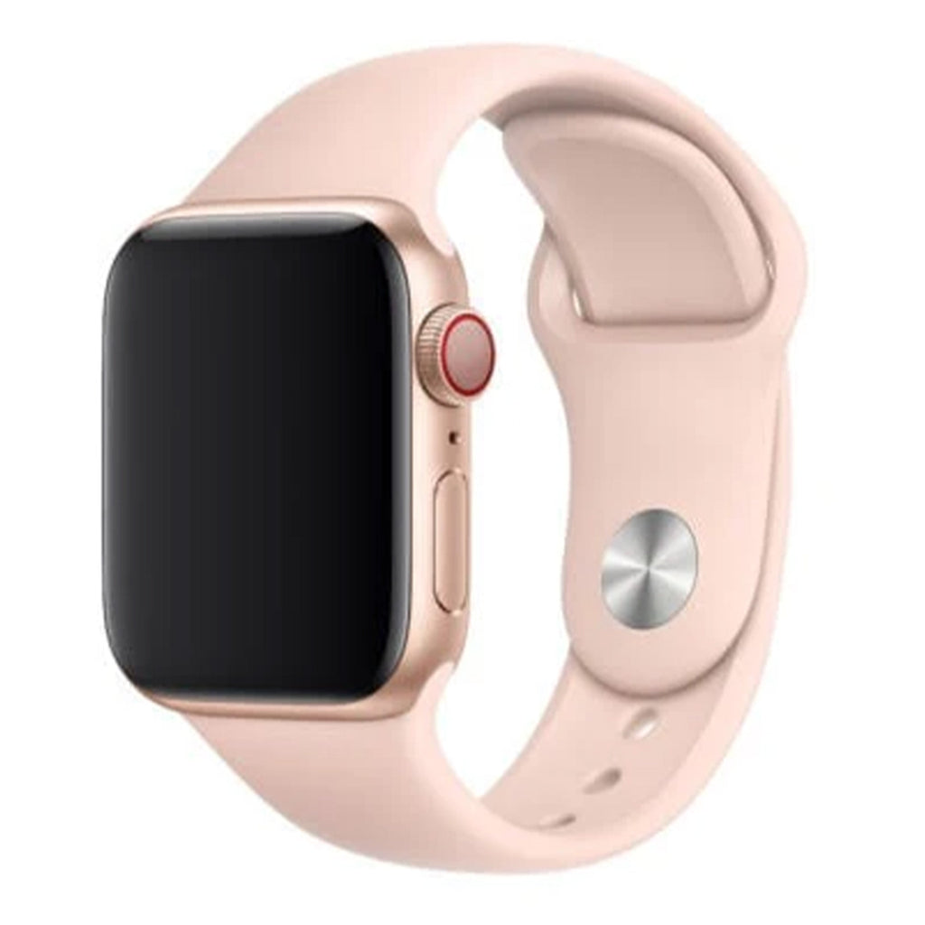 Correa de silicona rosa suave para Apple Watch