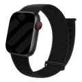 Originální černý nylonový řemínek Apple Watch Loop s nastavitelným zapínáním na suchý zip