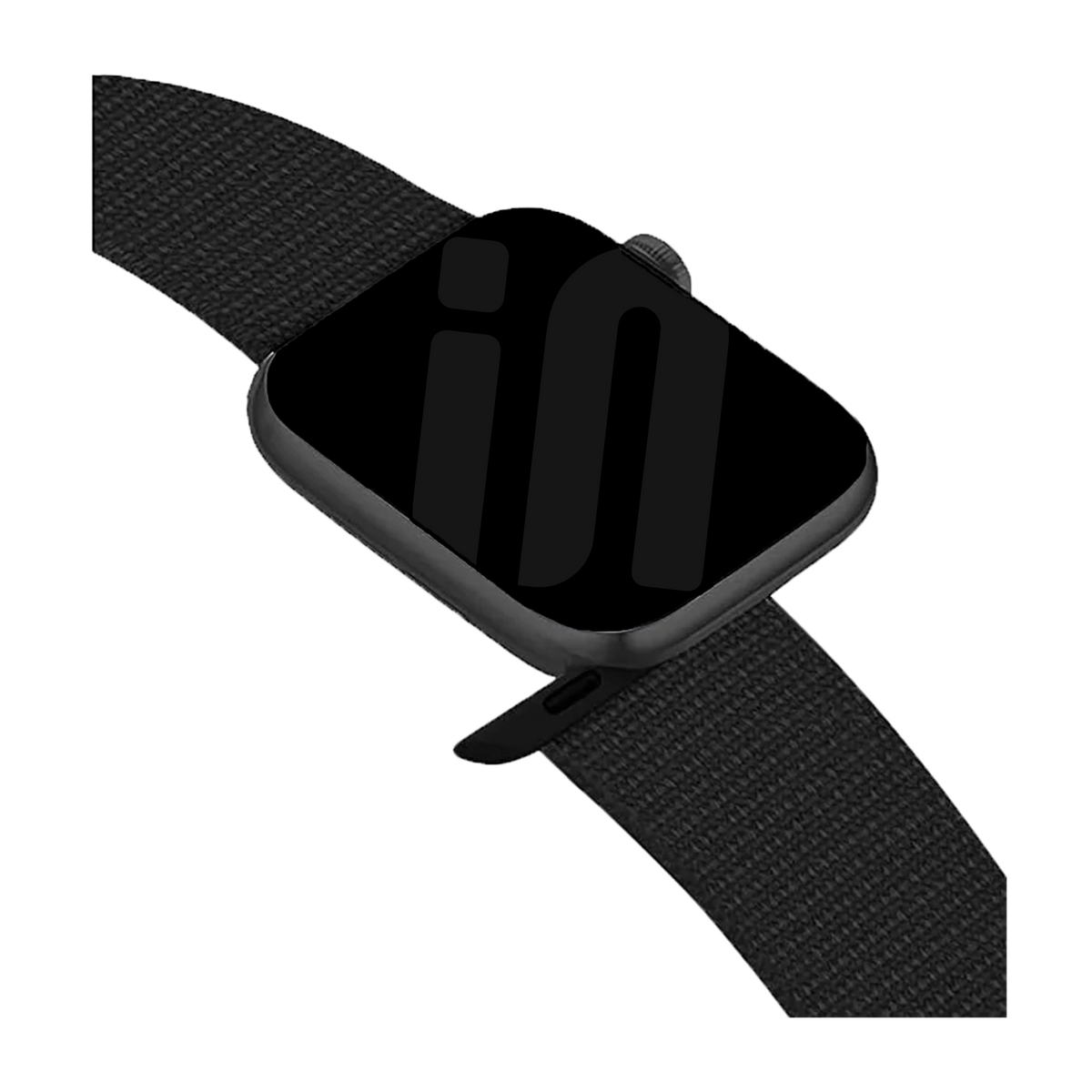 Originální černý nylonový řemínek Apple Watch Loop s nastavitelným zapínáním na suchý zip