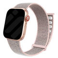 Cinturino ad anello in nylon rosa per Apple Watch — chiusura regolabile in velcro