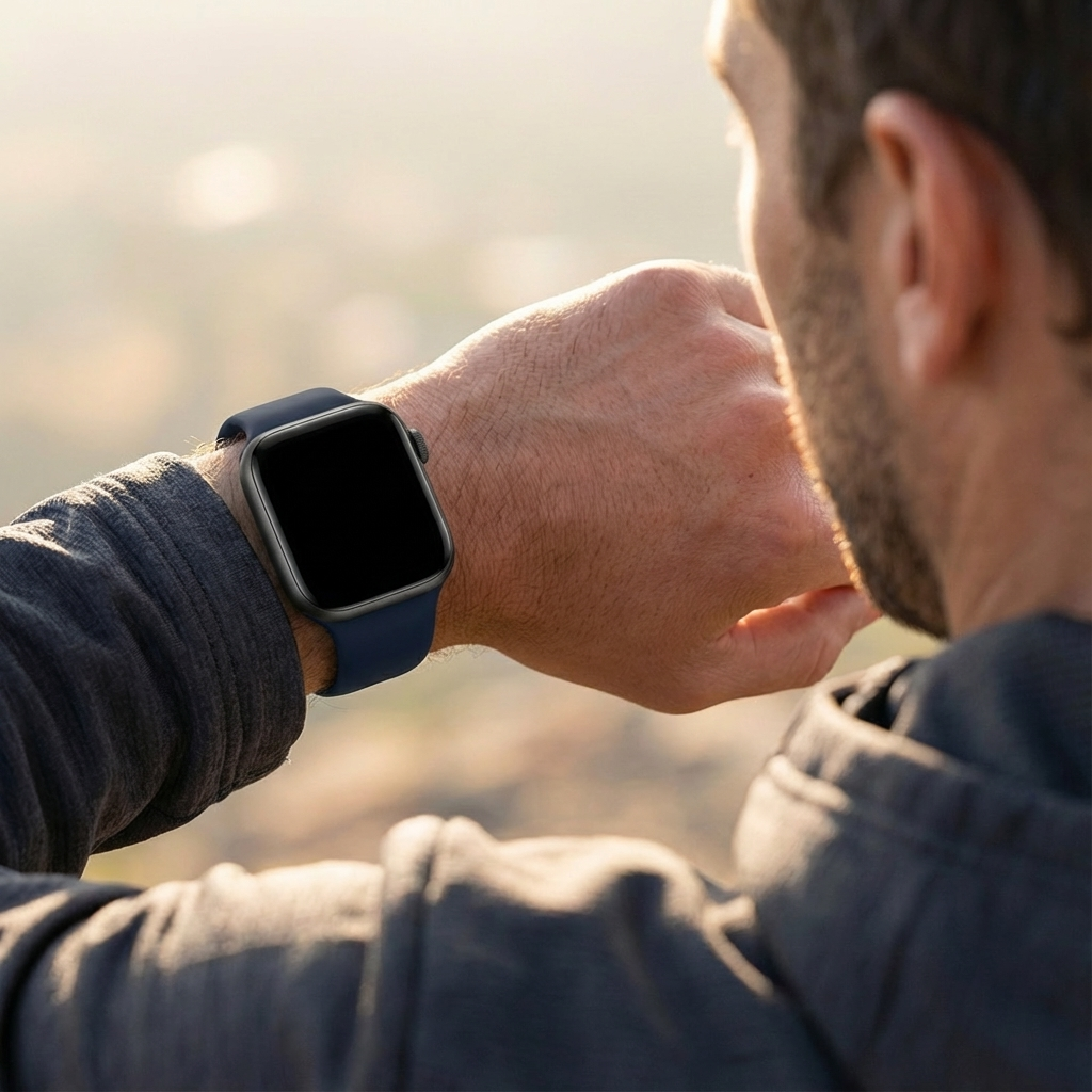 Κλασικό λουράκι σιλικόνης για Apple Watch — Σκούρο μπλε κλείσιμο με διπλή θηλιά