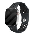 Correa deportiva gris oscuro y negra para Apple Watch