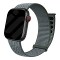 Apple Watch Nylon Loop Strap – Grey-Green Velcro Closure