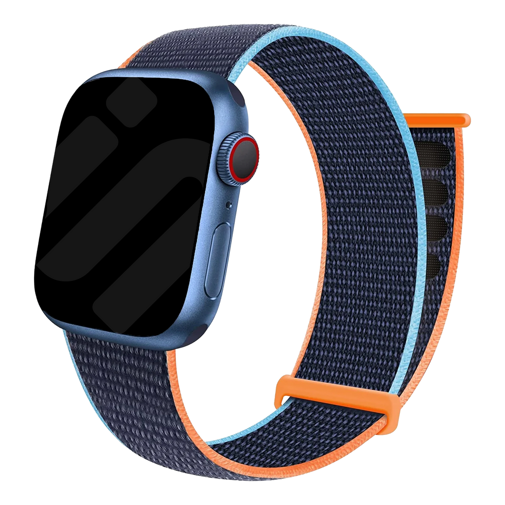 Klasszikus nejlon hurokpánt Apple Watchhoz – sötétkék