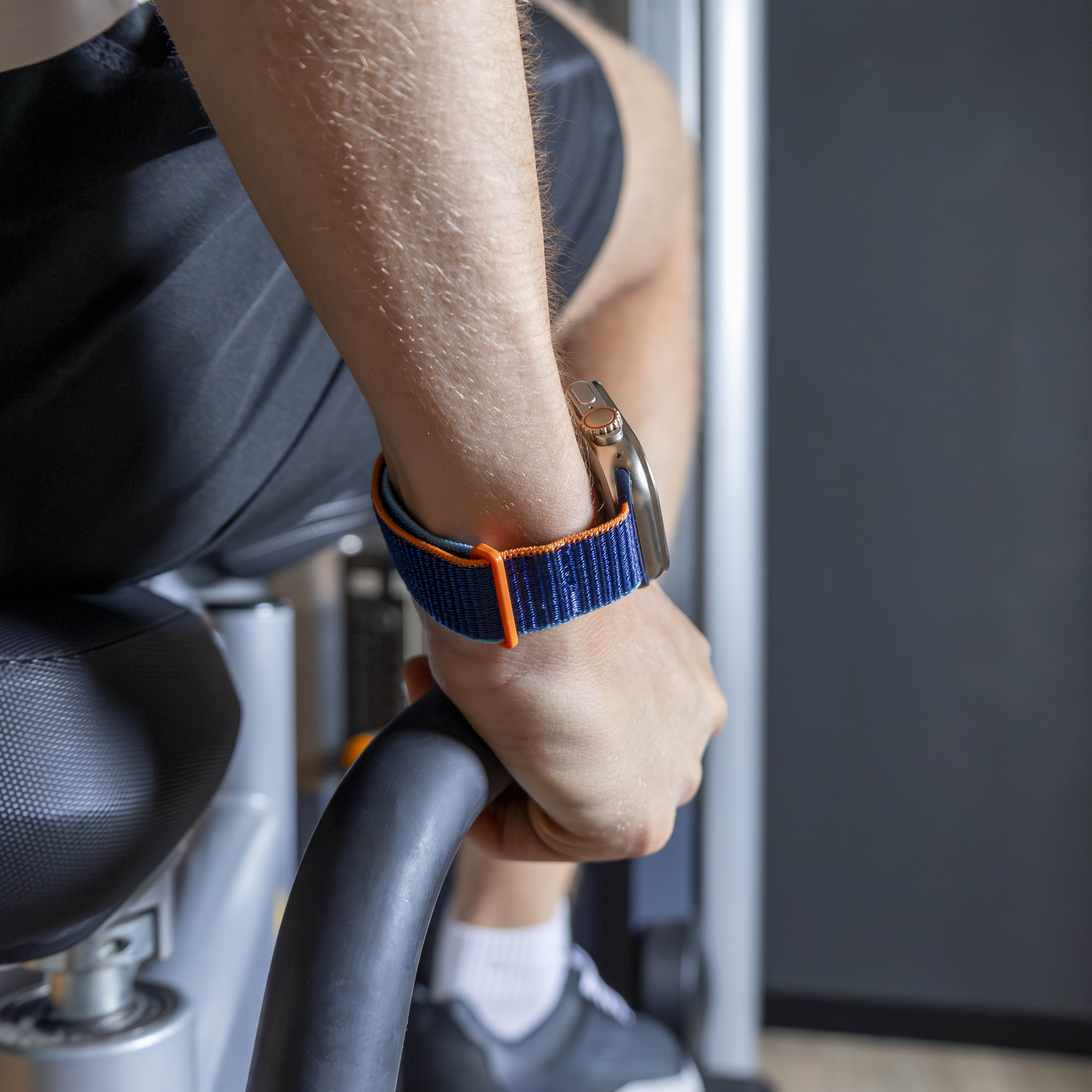 Klasszikus nejlon hurokpánt Apple Watchhoz – sötétkék