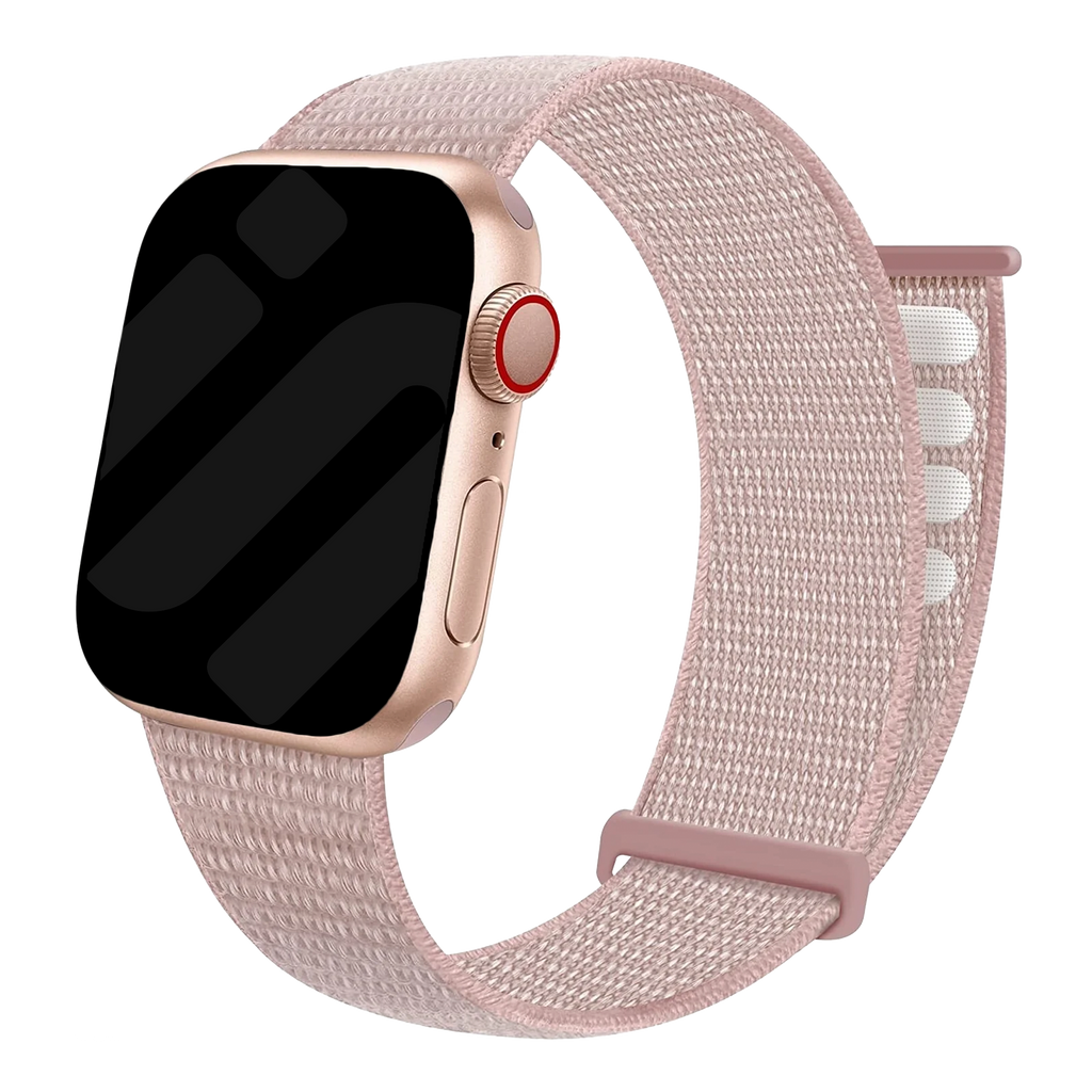 Světle růžový nylonový řemínek Loop pro Apple Watch
