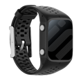 Schwarzes Silikonarmband für Polar M400- und M430-Uhren