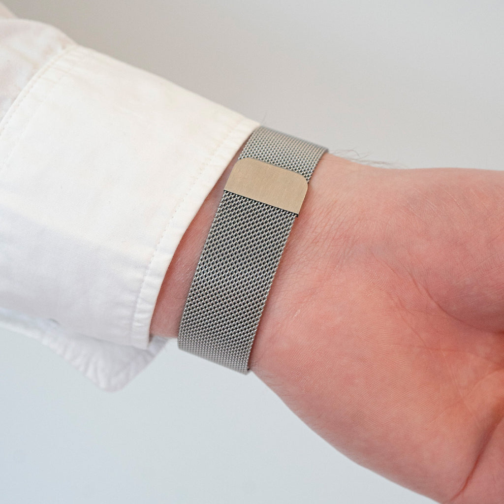 Samsung Galaxy Watch 7 44 mm | Cinturino milanese argento con un clic