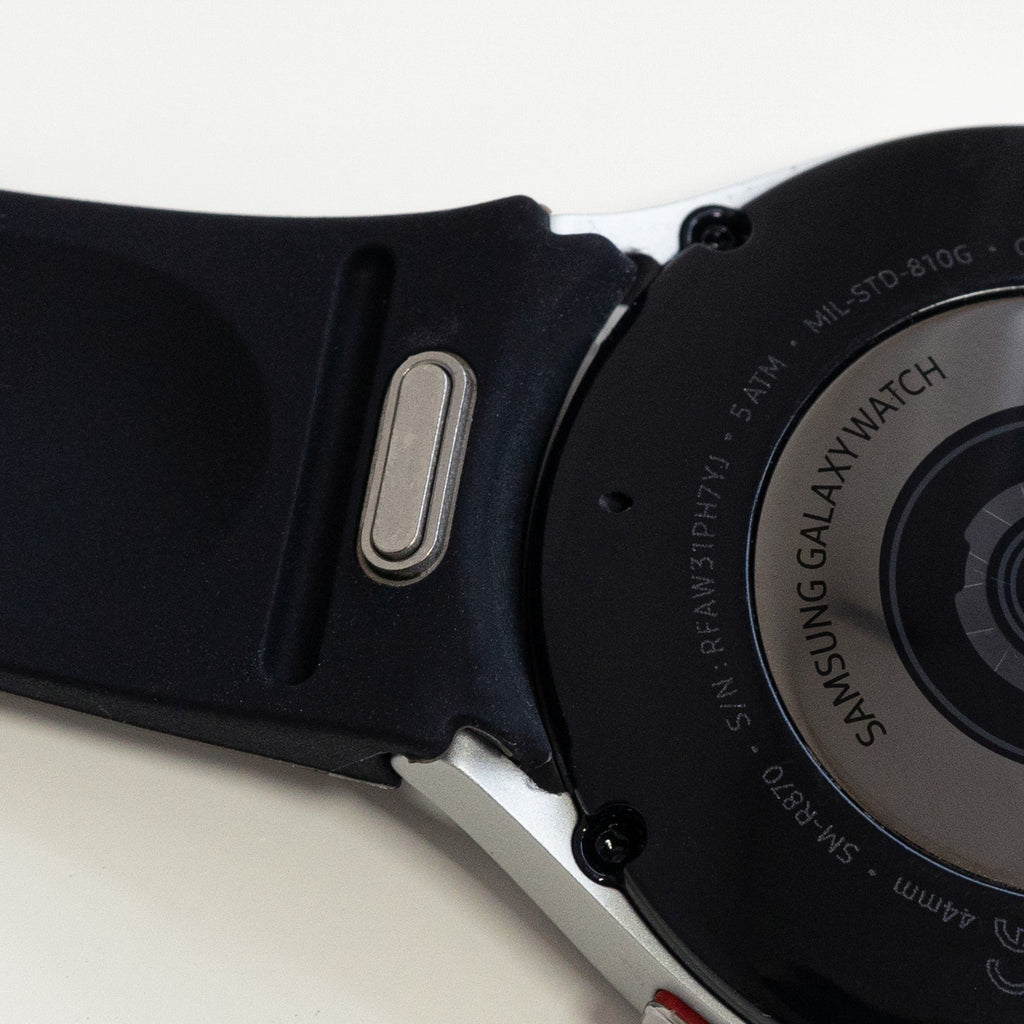 Ett tryck, svart silikonarmband för Samsung Galaxy Watch 7 40 mm