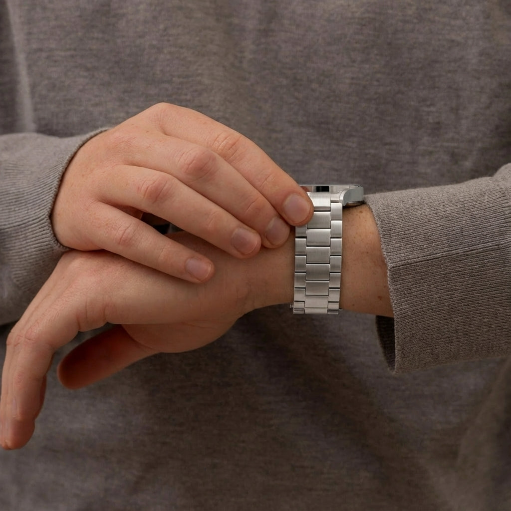 Stříbrný titanový řemínek 46 mm – Samsung Galaxy Watch 4 Classic