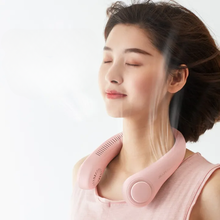 Ανεμιστήρας λαιμού hands-free — Επαναφορτιζόμενος μέσω USB, χωρίς πτερύγια, με αθόρυβη λειτουργία