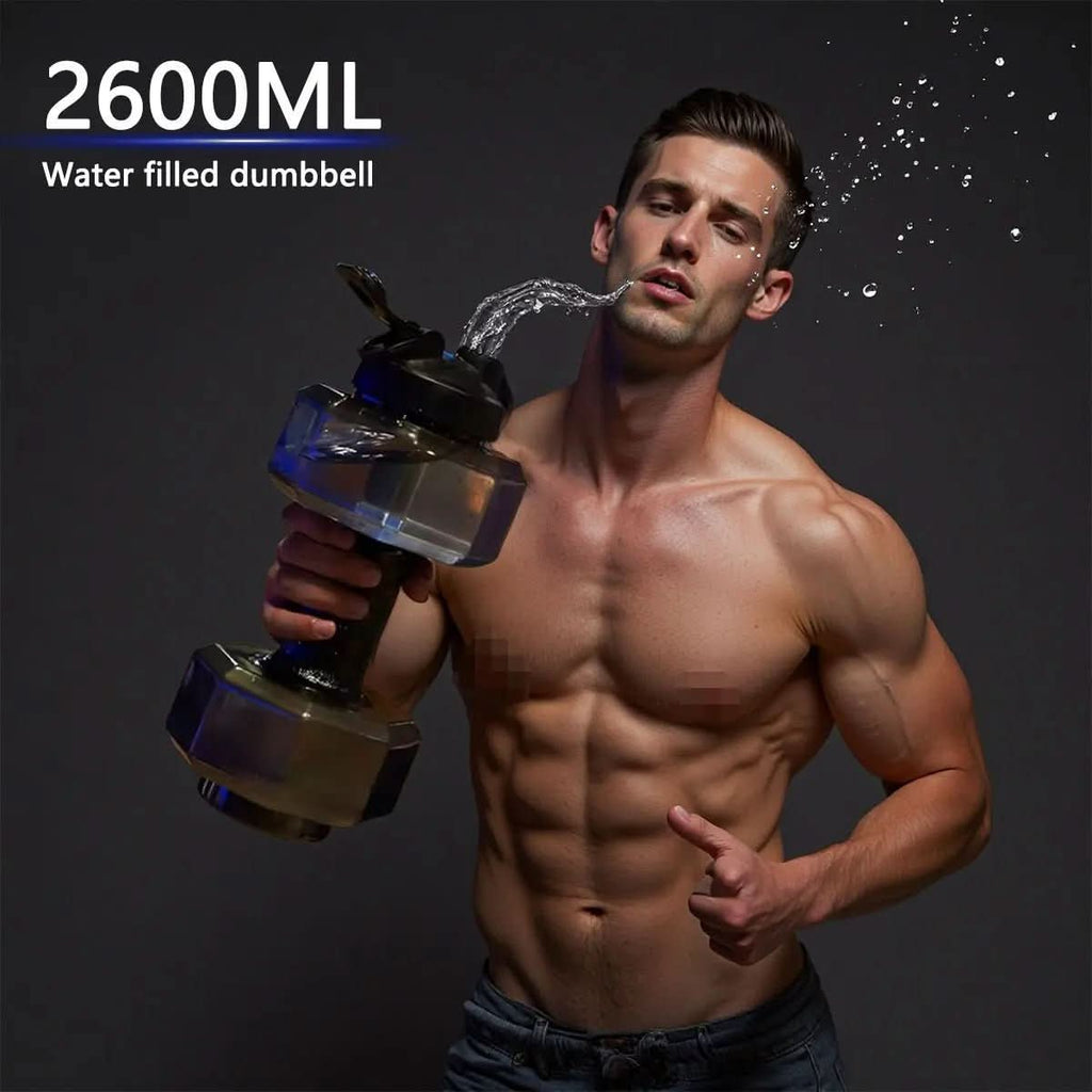 AquaFlex Vannflaske formet som manual 550 ml – lett grep med 2-i-1-motstand
